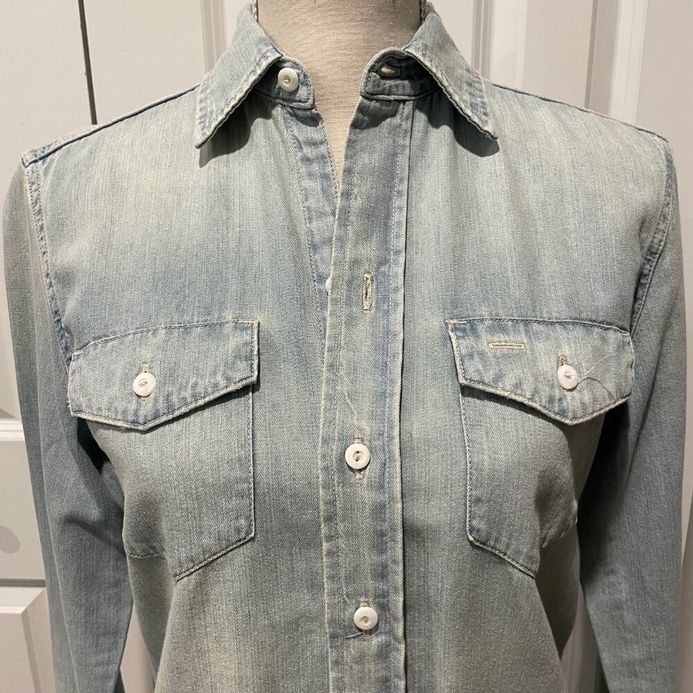 Ralph Lauren Blue Label  Light Wash Denim Shirt